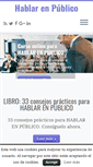 Mobile Screenshot of hablarenpublicocurso.com