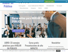 Tablet Screenshot of hablarenpublicocurso.com